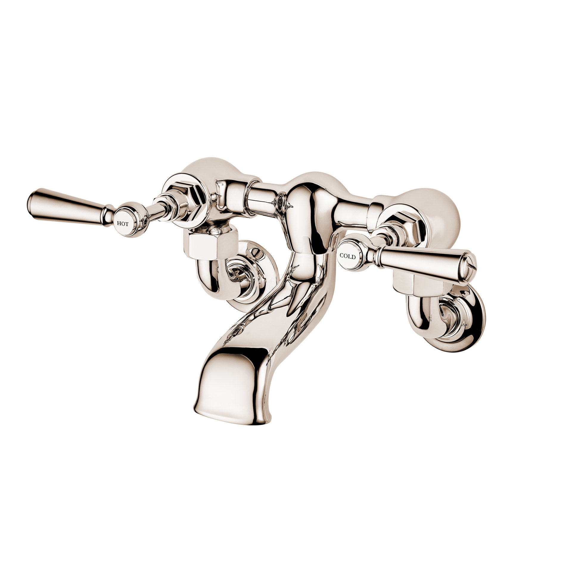 Wall Mounted Bath Taps with Cross Head and Lever Options